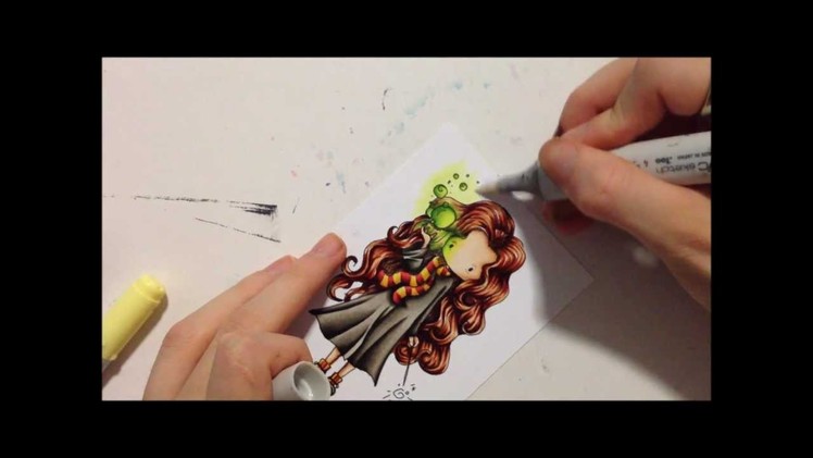 Copic Tutorial - Glowing Objects and Ink Borders
