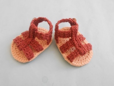 Crochet baby sandals video tutorial