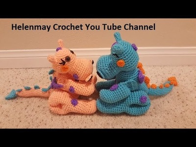 Crochet Small Amigurumi Magical Dragon and Book Mark Part 1 of 2 DIY Video Tutorial