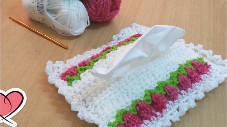 Crochet tissue  pouch (A)