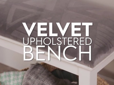 DIY Geometric Velvet Upholstery