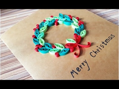 DIY Paper Quilling -Christmas Card - Easy & Simple  Christmas design 03