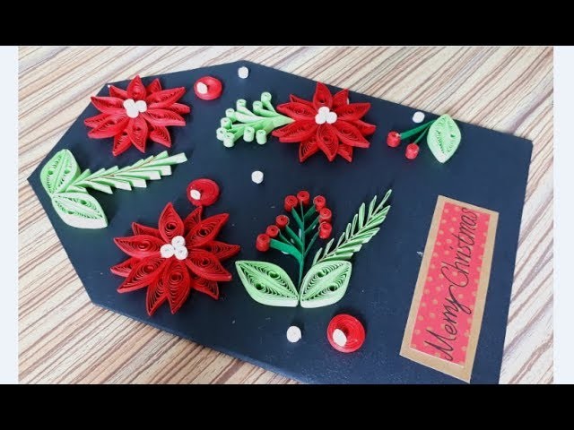 DIY Paper Quilling -Christmas Card - Easy & Simple  Christmas design 08