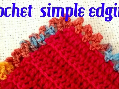 Easy crochet edging