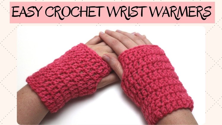 Easy Crochet Wrist Warmer - Crochet Gloves