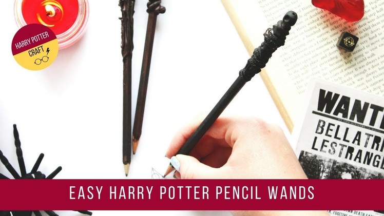 EASY HARRY POTTER PENCIL WANDS | EMMA JEWELL CRAFTS