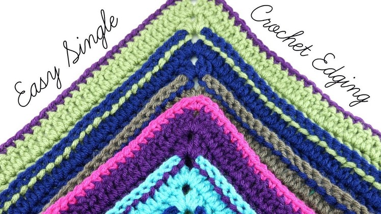 Easy Single Crochet Edging