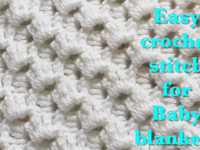 Fast and easy crochet stitch for baby blankets #89