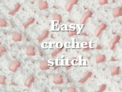 Fast and easy open work treble crochet stitch #91