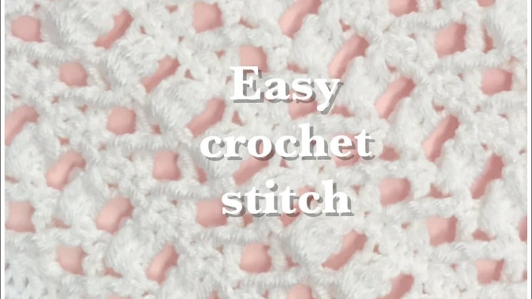 Fast and easy open work treble crochet stitch #91