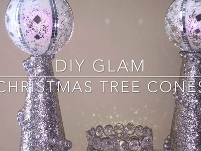 Glam Christmas Tree Cone DIY | Dollar Tree