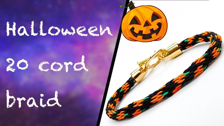 Halloween 20 cord Pumpkin Braid