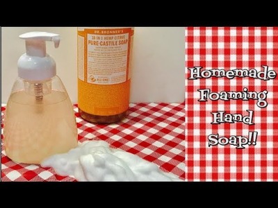 Homemade Foaming Hand Soap~Foaming Castile Hand Soap~Home Keeping Helpers~Noreen's Kitchen