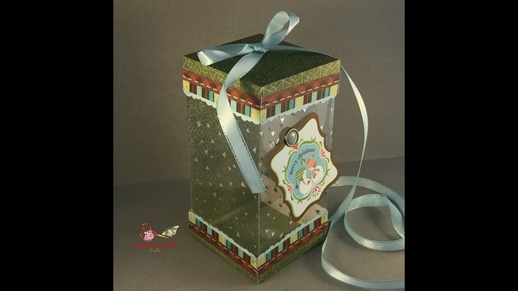 How To. . A TREAT.GIFT BOX with CRICUT FOILED ACETATE