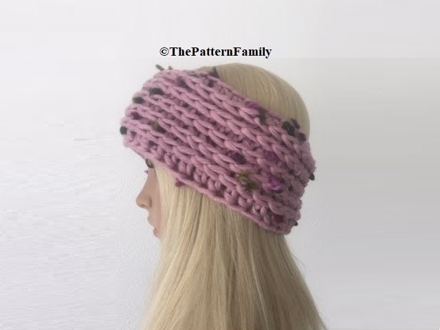 How to Crochet Camel Stitch Earwarmers. Headband Pattern #101│by ThePatternfamily