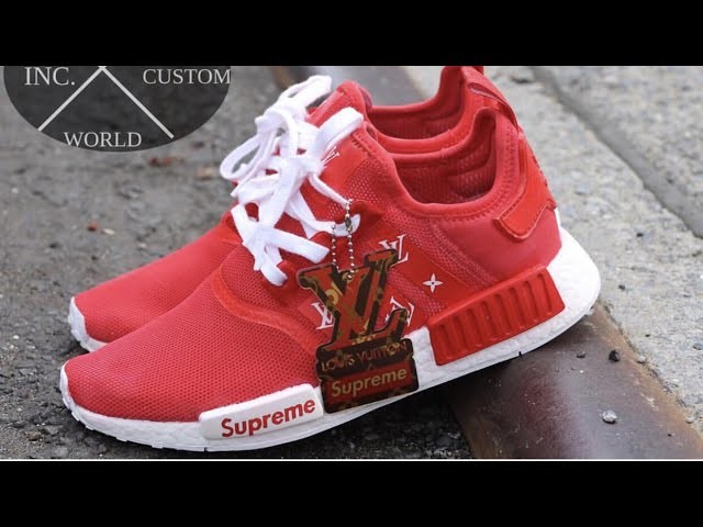 HOW TO: CUSTOM SUPREME X LOUIS VUITTON  NMDS (HIS AND HERS)