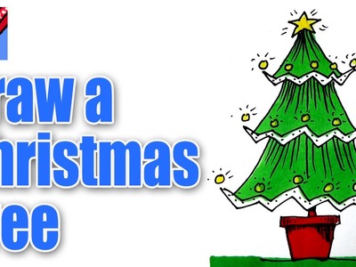 How to draw a christmas Tree Real Easy