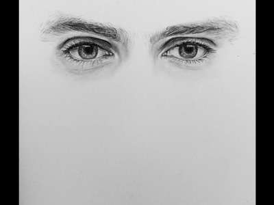 How to draw male realistic eyes