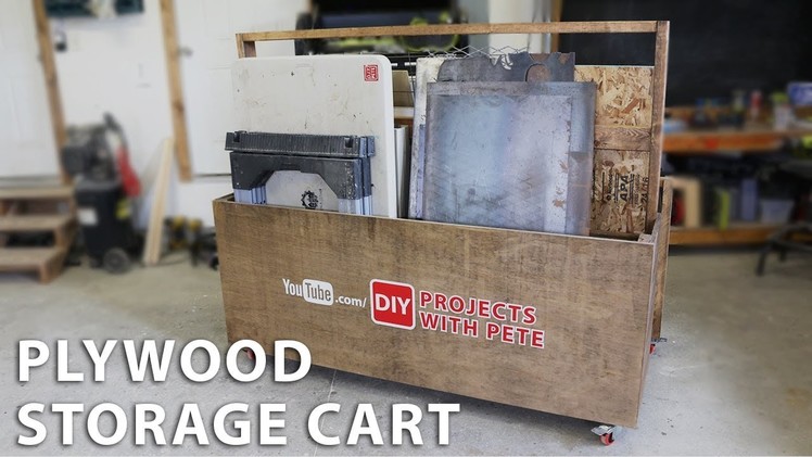 How to Make a Plywood Storage Cart to Organize your Garage