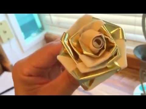 How to make a ribbon rose- wedding decorations