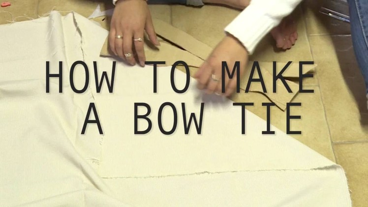How to make a Self Tie Bow Tie