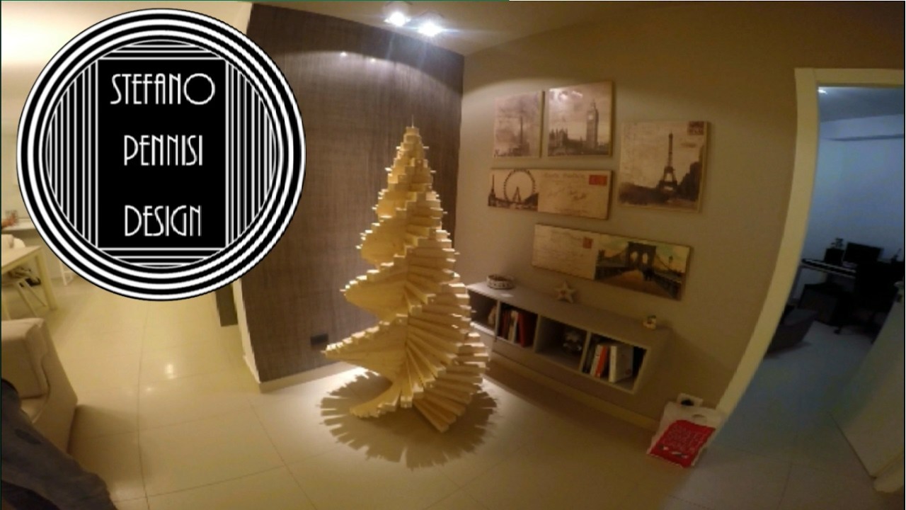 wooden spiral christmas tree plans