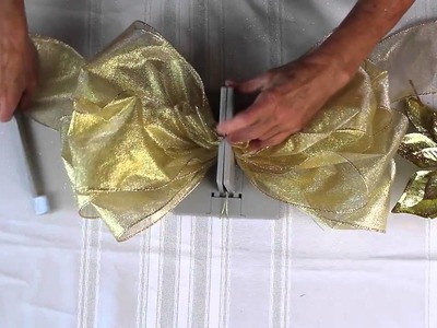 How to Make a Stunning and Super Simple Tree Topper Bow