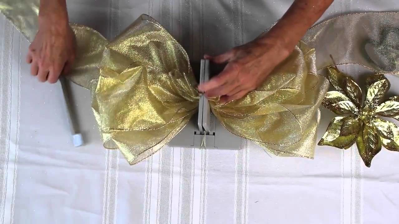 How to Make a Stunning and Super Simple Tree Topper Bow