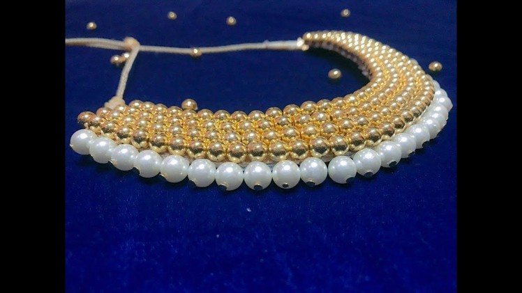 Indian Traditional Home made Golden Balls Pearl Necklace | Necklace