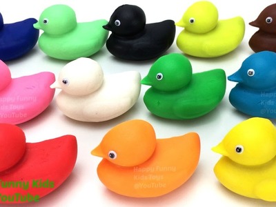 Learn Colours Learn Shapes & Numbers 1 to 9 with Play Dough Ducks with Molds Fun & Creative for Kids