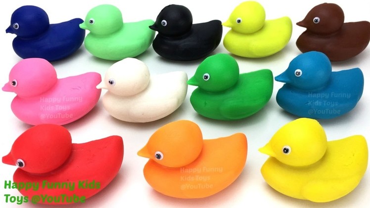 Learn Colours Learn Shapes & Numbers 1 to 9 with Play Dough Ducks with Molds Fun & Creative for Kids