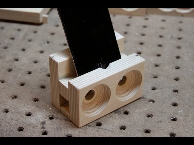 Make a wooden speaker dock