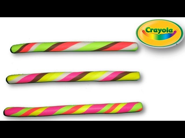 Making of Candy Sticks from Crayola Model Magic