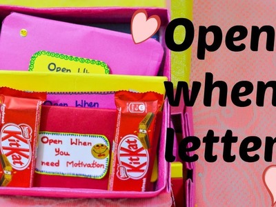 || Open when letters || Simple and sweet Birthday Gift Ideas