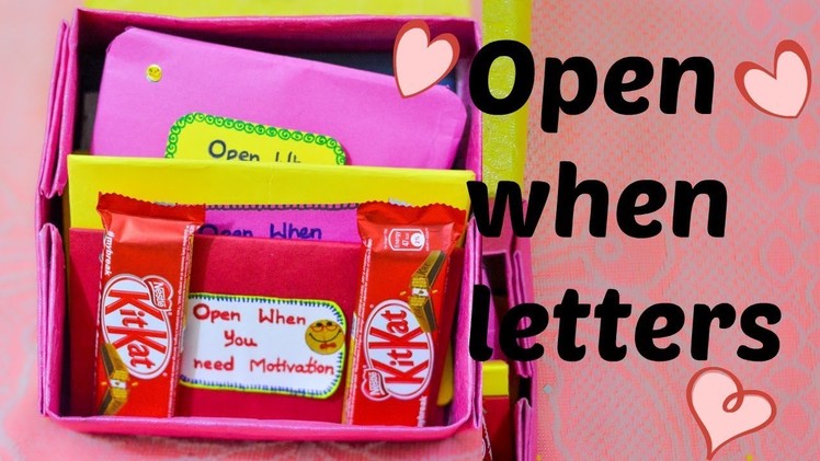 || Open when letters || Simple and sweet Birthday Gift Ideas