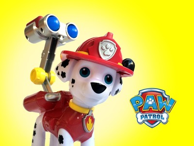 Paw Patrol Jumbo Action Pup Marshall Nickelodeon - Unboxing Demo Review