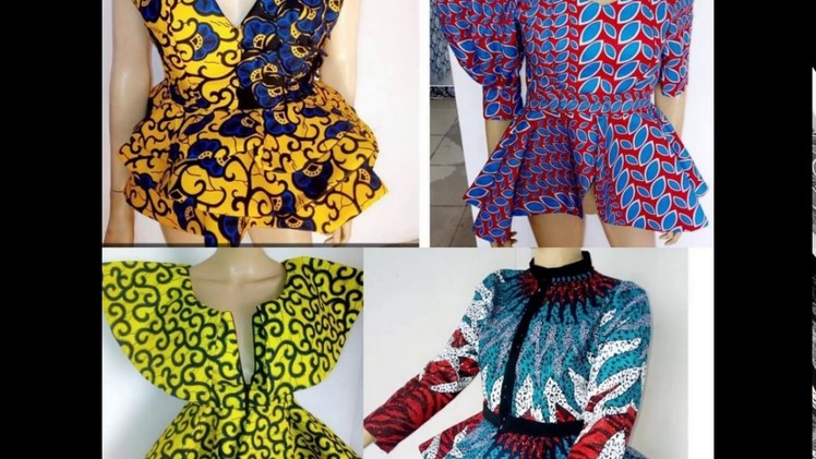 Peplum Dresses Made with Ankara : Check Them Out Here