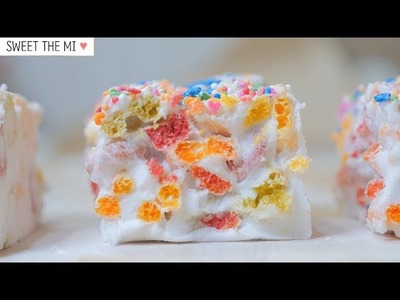 Rainbow Marshmallow Cereal Bars [FOOD VIDEO]  [스윗더미 . Sweet The MI]