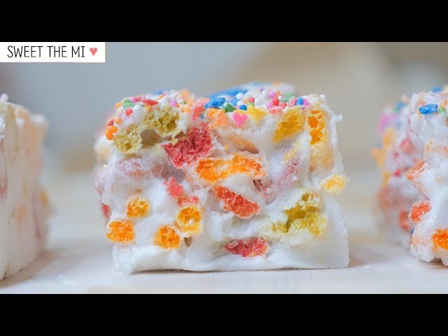 Rainbow Marshmallow Cereal Bars [FOOD VIDEO]  [스윗더미 . Sweet The MI]