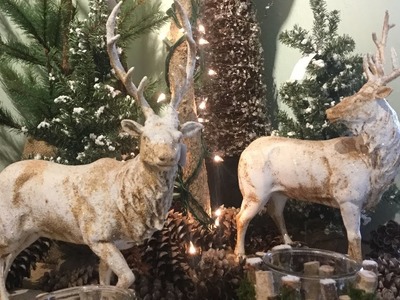 Rebecca Robeson inspired. Christmas Decor Inspiration 2017 . Reindeer and Magnolia