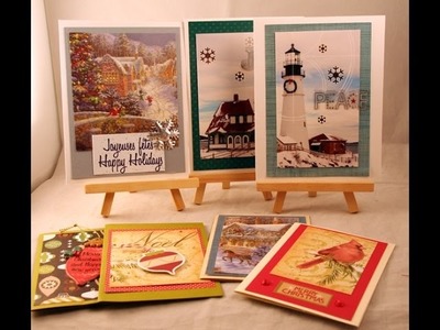 Recycled Christmas cards wk 15
