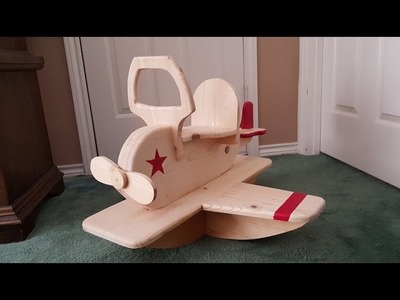 Rocking Toy Airplane for Makers Care