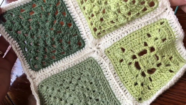 Row by Row Join as you go (JAYG) - Joining motifs for blanket crochet