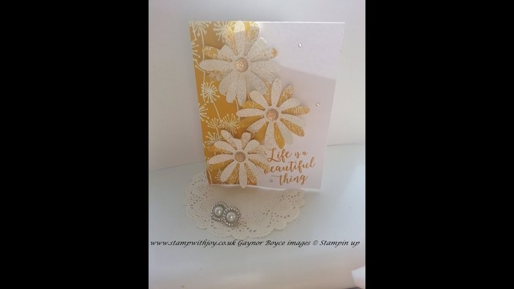 Simple elegant daisy card using stampin up products