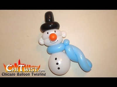 Snowman Christmas Balloon | ChiTwist Chicago Balloon Twisting
