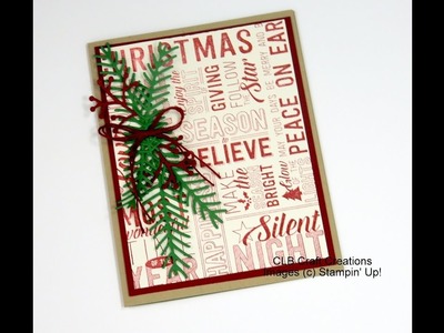 Stampin' Up! 2016 Holiday Card Series Day 4 - Merry Medley