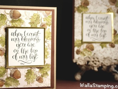 Stampin' Up! Holiday Catalog - Count My Blessings Masuline Card
