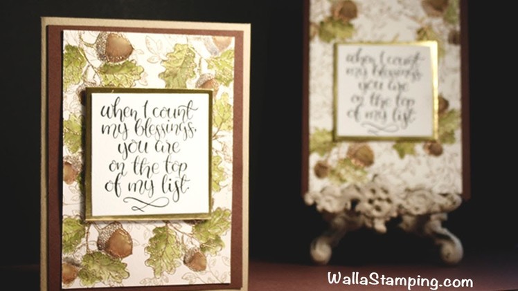 Stampin' Up! Holiday Catalog - Count My Blessings Masuline Card