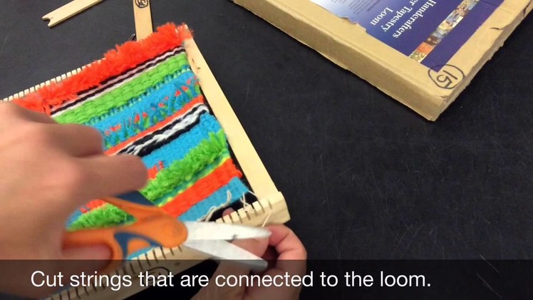 Taking your weaving off the loom