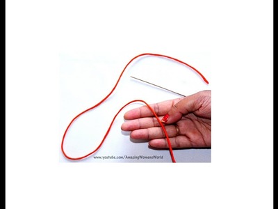 Thin Dori. Cord making without  Needle Using this  - Simple Tool